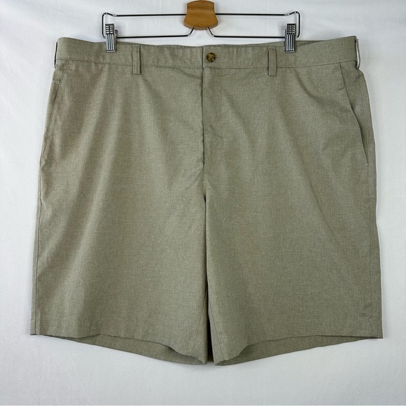 PGA Tour Other - PGA Tour Mens Shorts 42 Beige Oatmeal Color Flat Front Casual Active Material